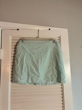 Forever 21 Mint Green Gingham Mini Skirt